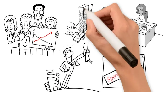 whiteboard 2D Animated